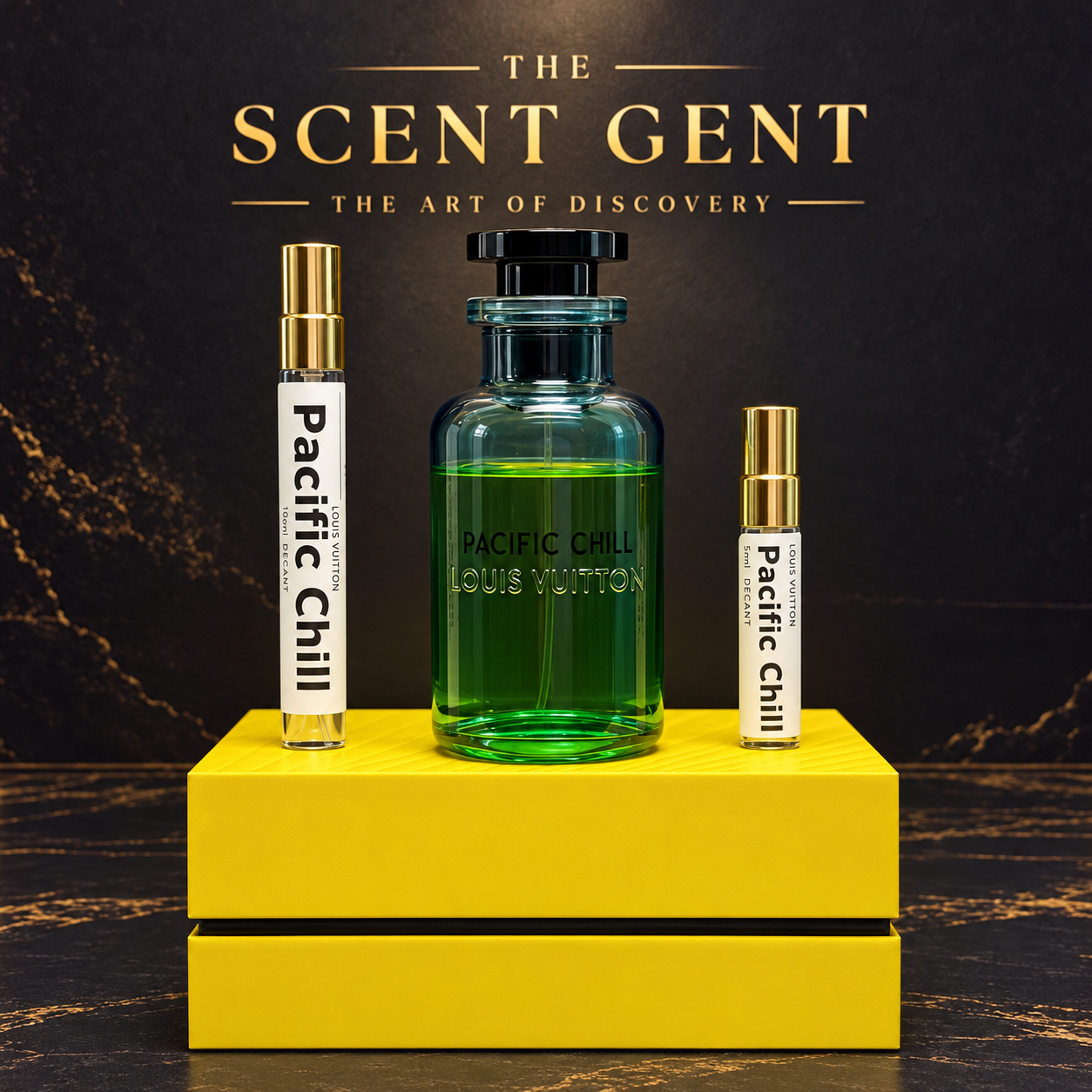 Louis Vuitton Pacific Chill with 5 mL and 10 mL decants