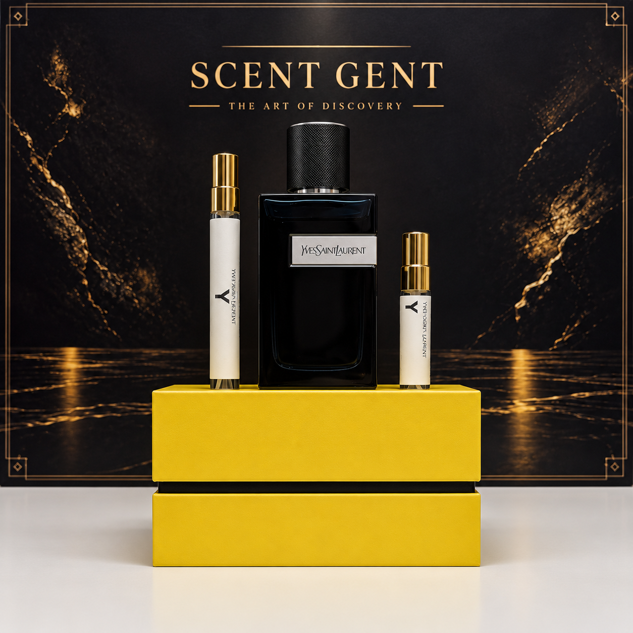 Yves Saint Laurent Y Eau de Parfum Intense with 5 mL and 10 mL decants